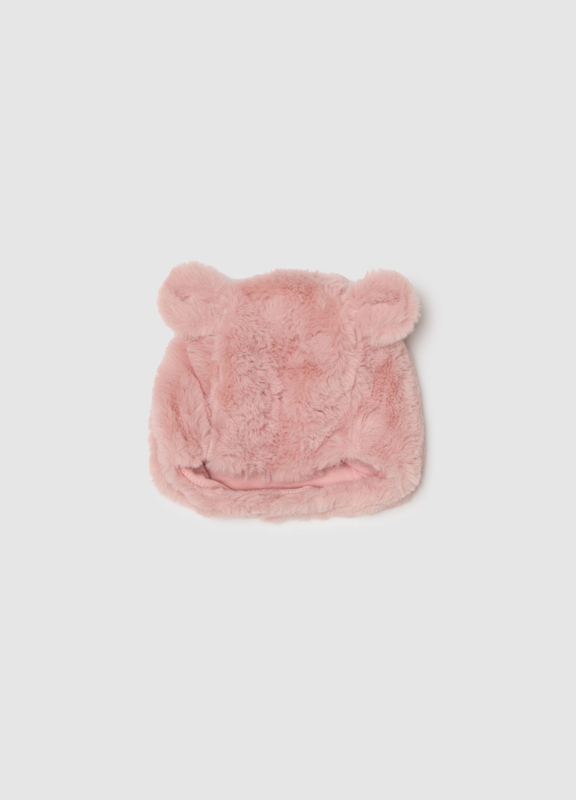 Pink Baby Girl Hat with Ears