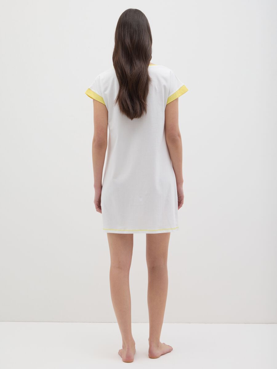 Women's long dress in pure multicolour cotton_2