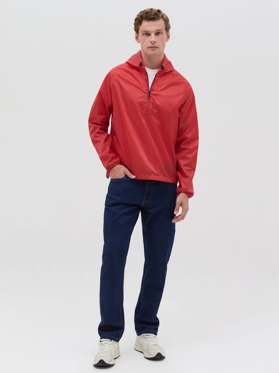 Essential waterproof half-zip jacket_1