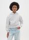 White pure cotton regular fit girl's sweatshirt_0