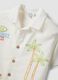 White pure cotton boys&rsquo; shirt with oversized fit and embroidery_2