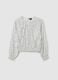 Girls' white polka dot blouse in cotton blend_3