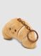 Brown croissant-shaped keyring_0