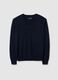 Pure Wool Blue Pullover Regular Fit_4