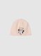 Girls' Pink Stretch Cotton Beanie_0