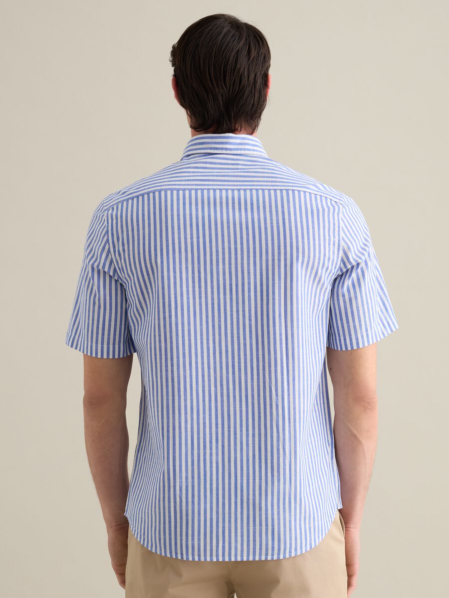 Men's pure cotton multicolor regular fit shirt with pocket_3