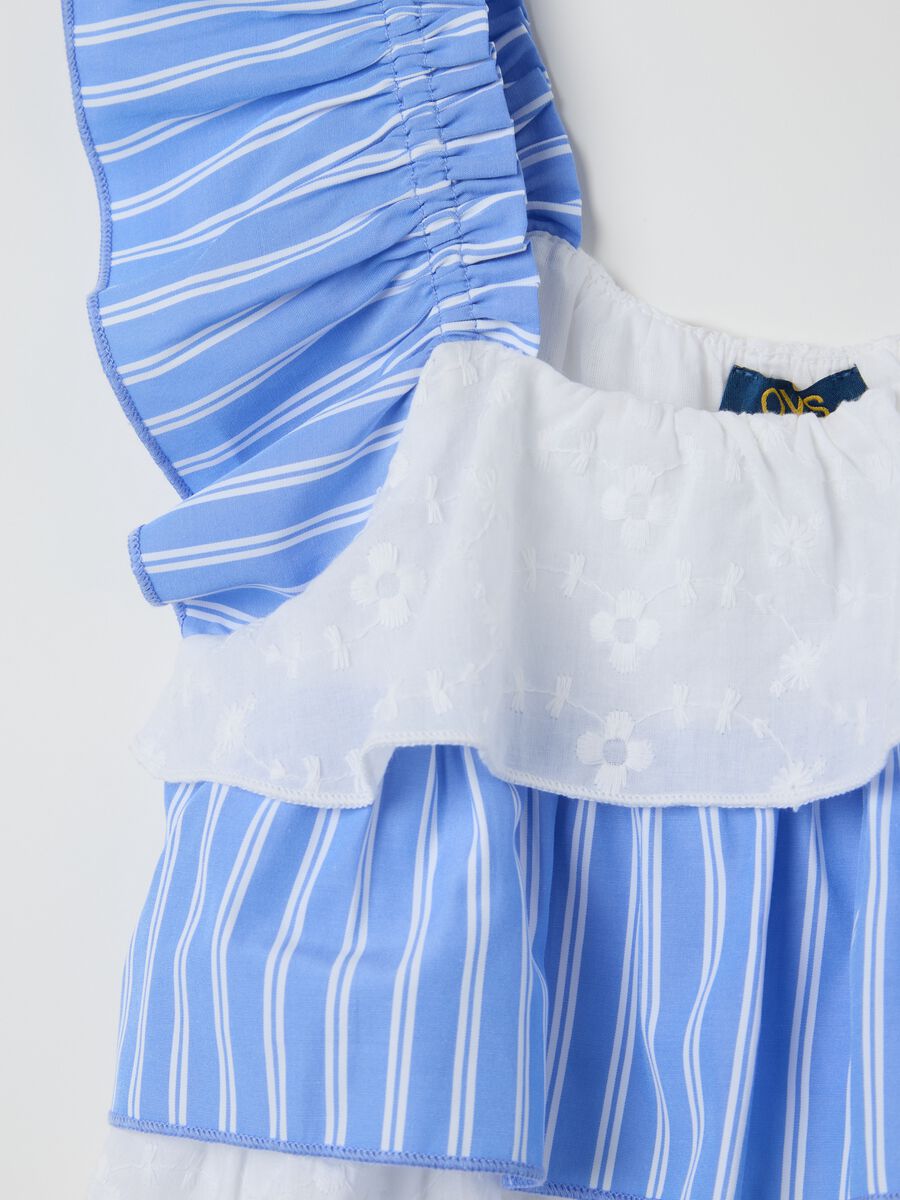 Blouse with light blue and white stripes_2