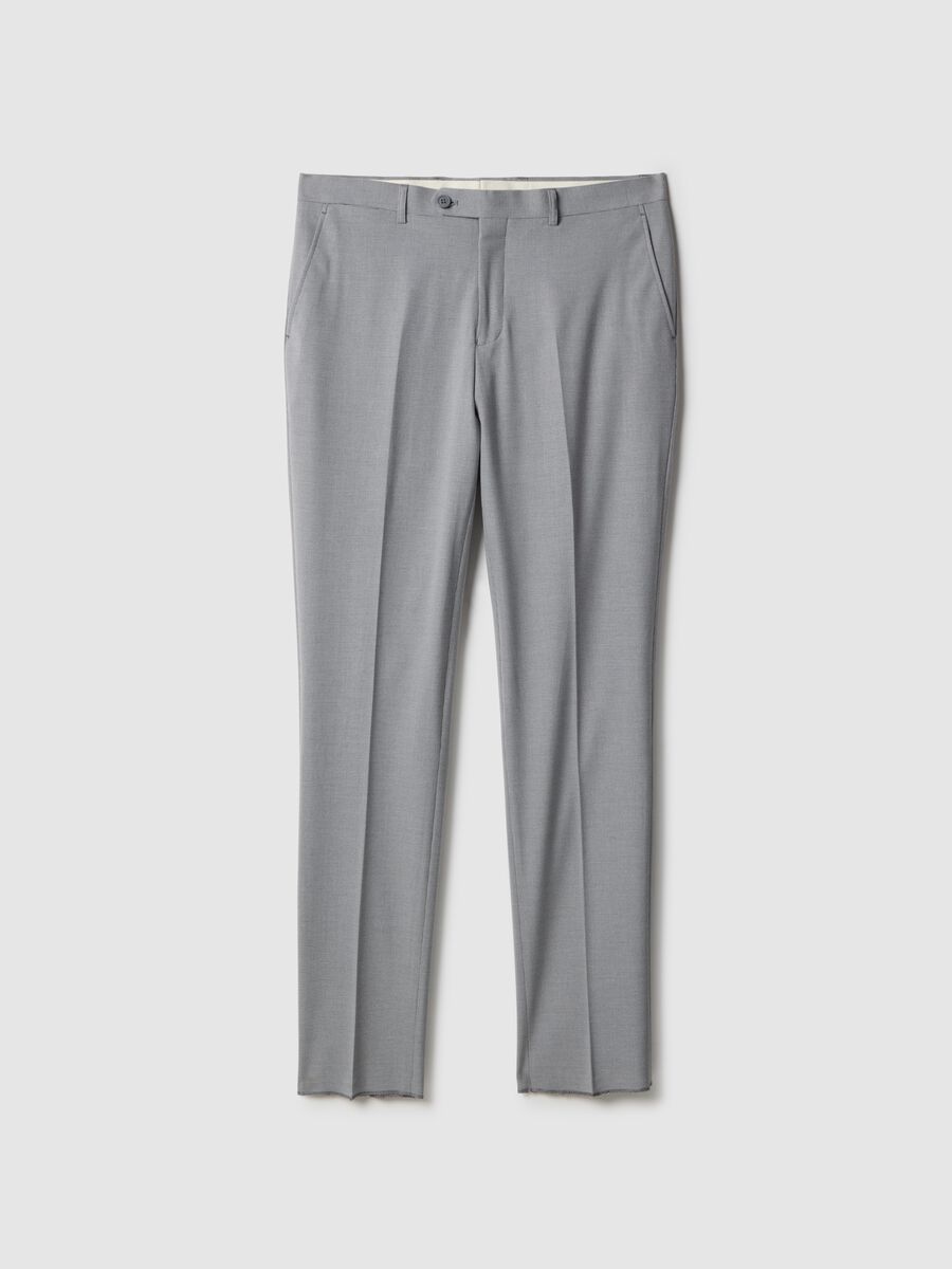 Grey regular fit trousers_4