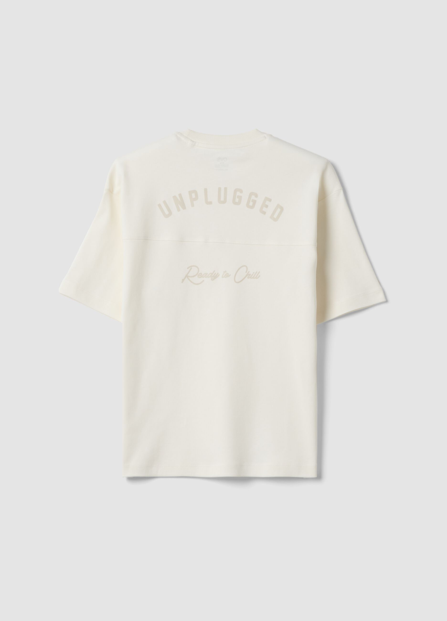 White short-sleeve pure cotton T-shirt