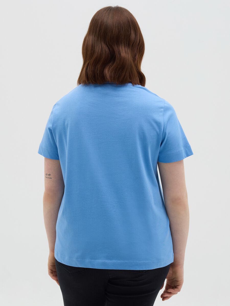 Light blue T-shirt featuring Cote d'Azur Mya print_3