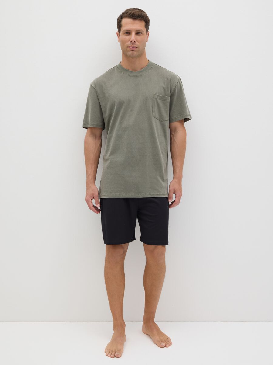 Men's green pure cotton comfort fit set_0