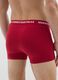 Red regular fit stretch cotton boxers with Christmas print_2
