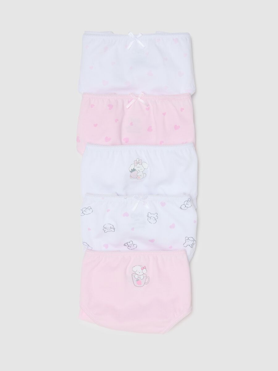 Girls' multicolour pure cotton multipack briefs_3