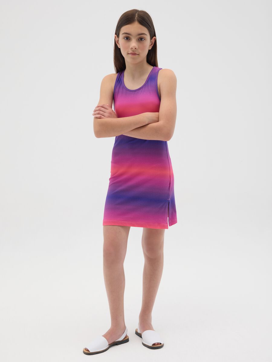 Abito da ragazze in cotone multicolor regular fit_1