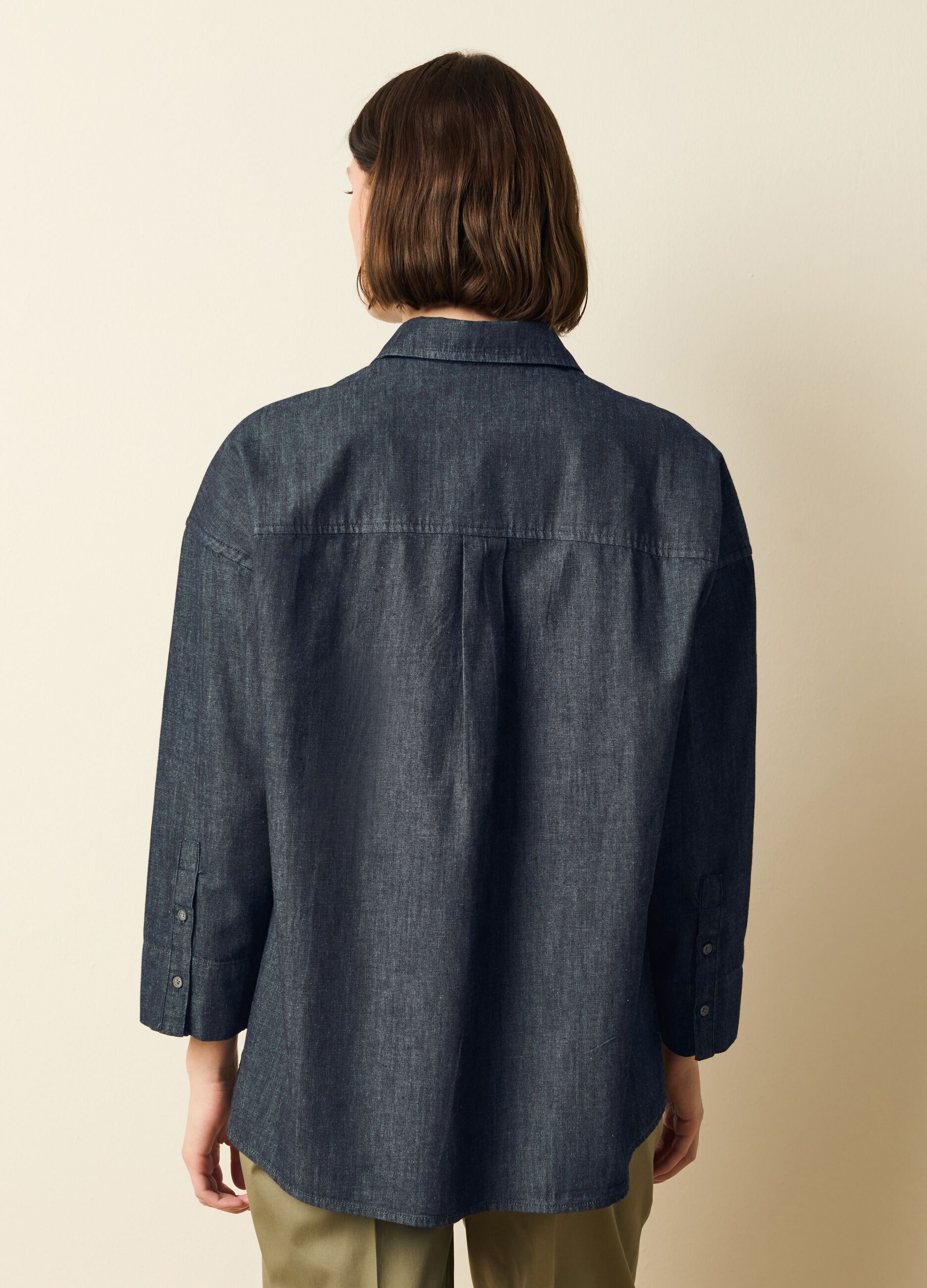 Camicia oversize in denim