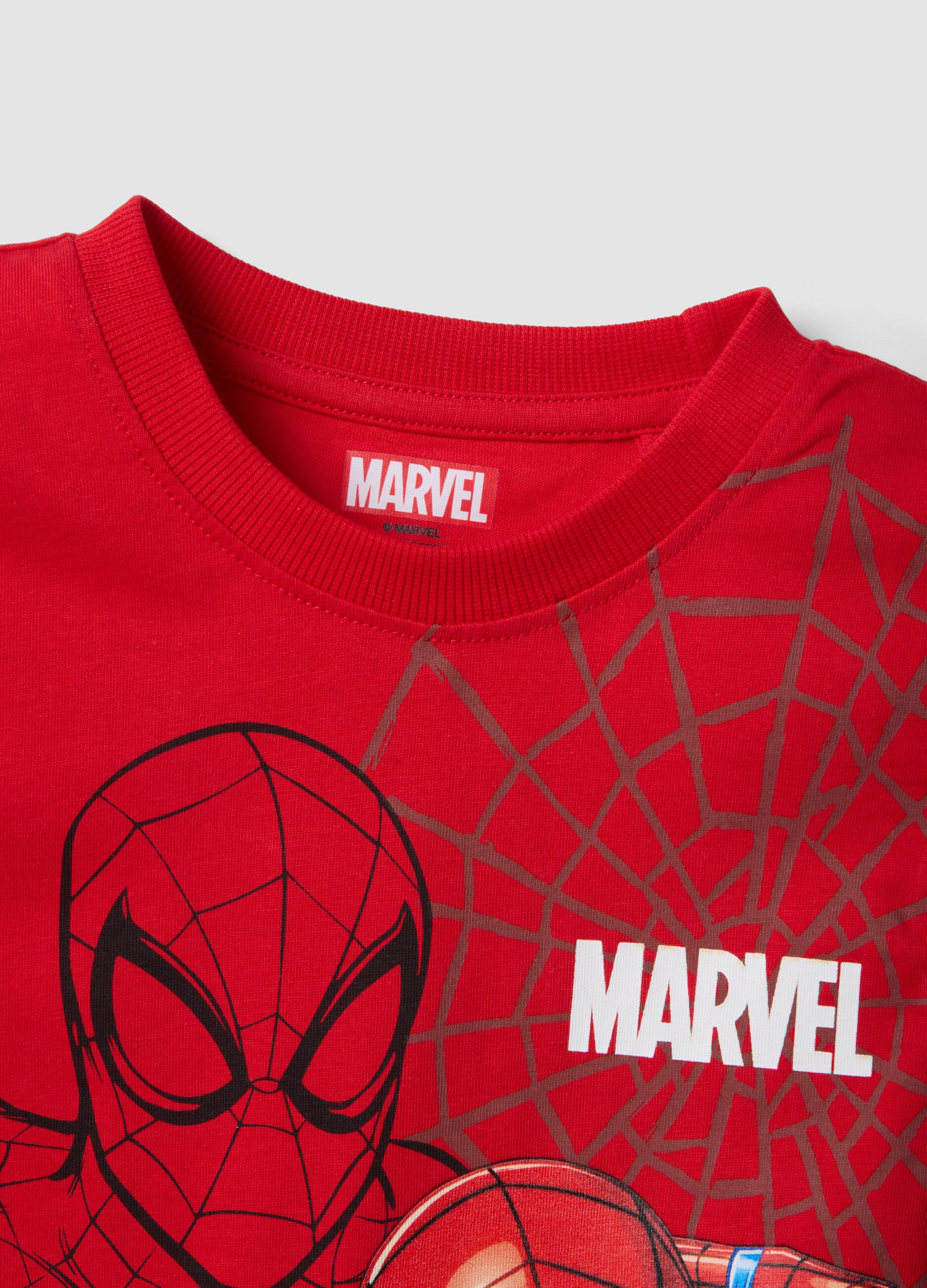 Red pure cotton Spider-Man vest top