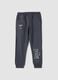 Blue cotton-blend track trousers_0