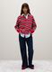 Multicolour pure cotton striped polo shirt in regular fit_1