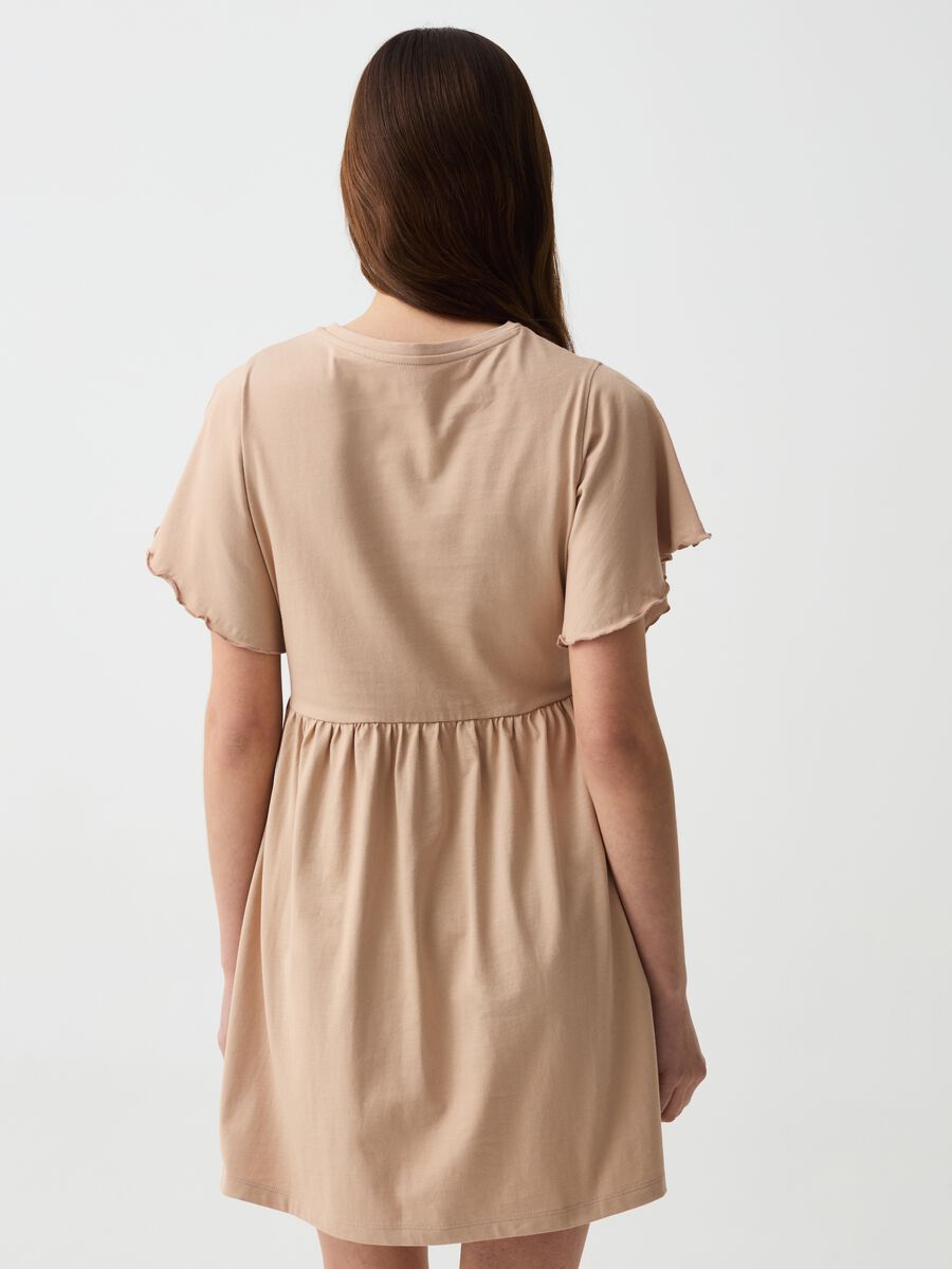 Essential short dress with butterfly sleeves_2