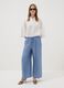 White viscose-blend shirt with mandarin collar_1