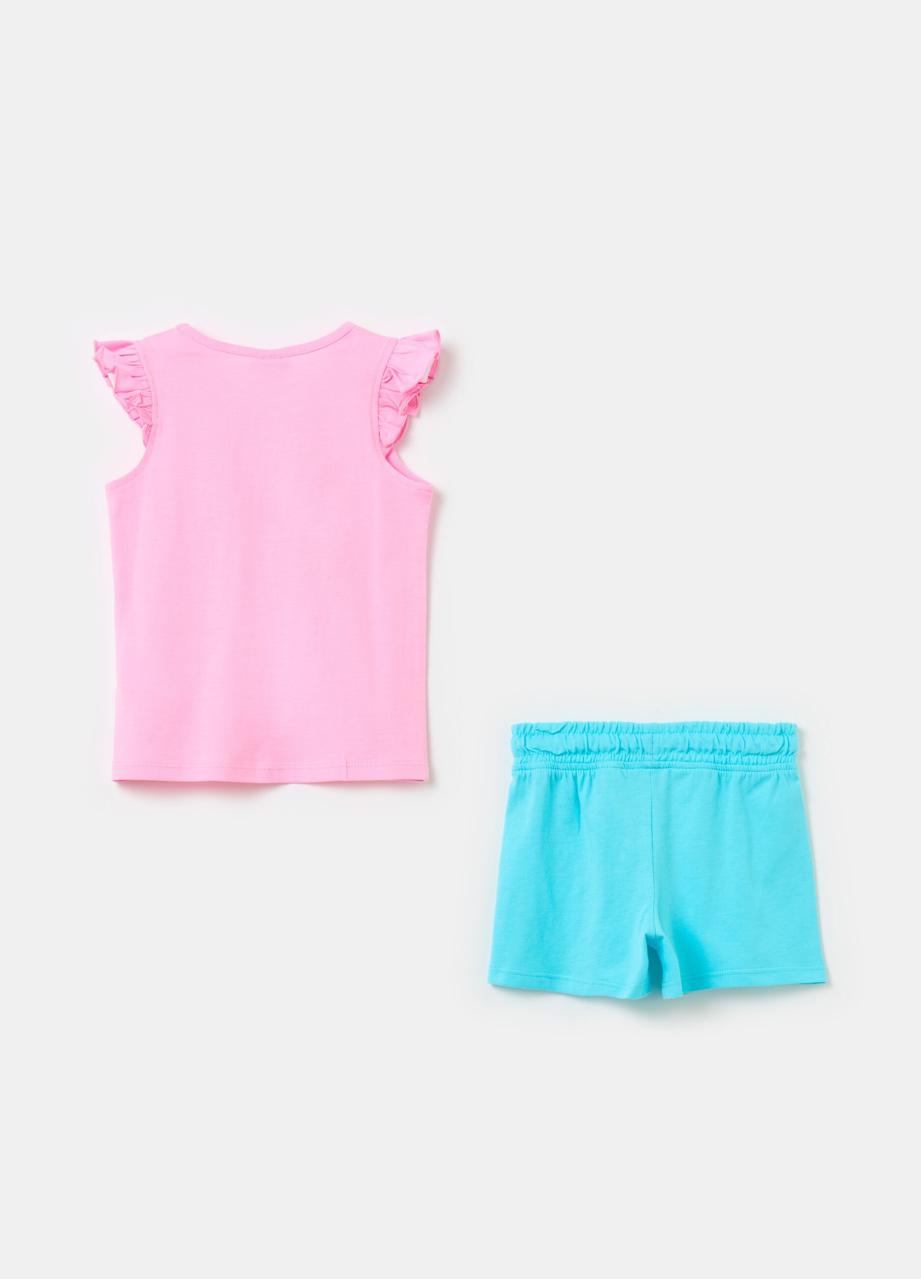 Cotton jogging set with print