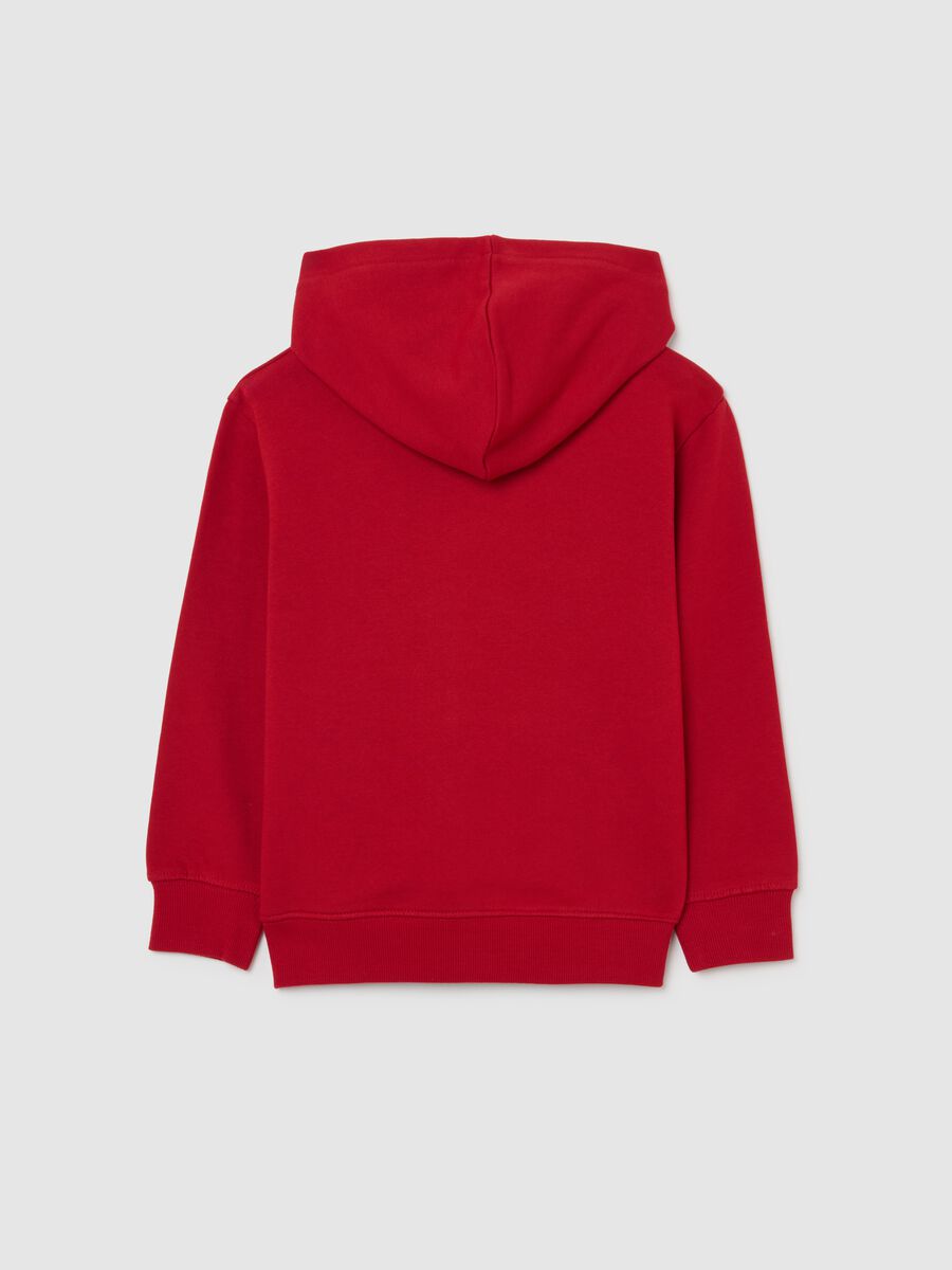 Red Christmas children's sweatshirt in pure cotton regular fit with print_1