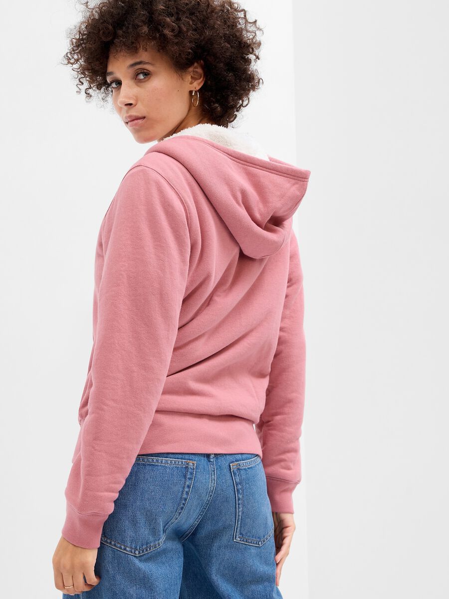 Full-zip con cappuccio e interno in sherpa_1
