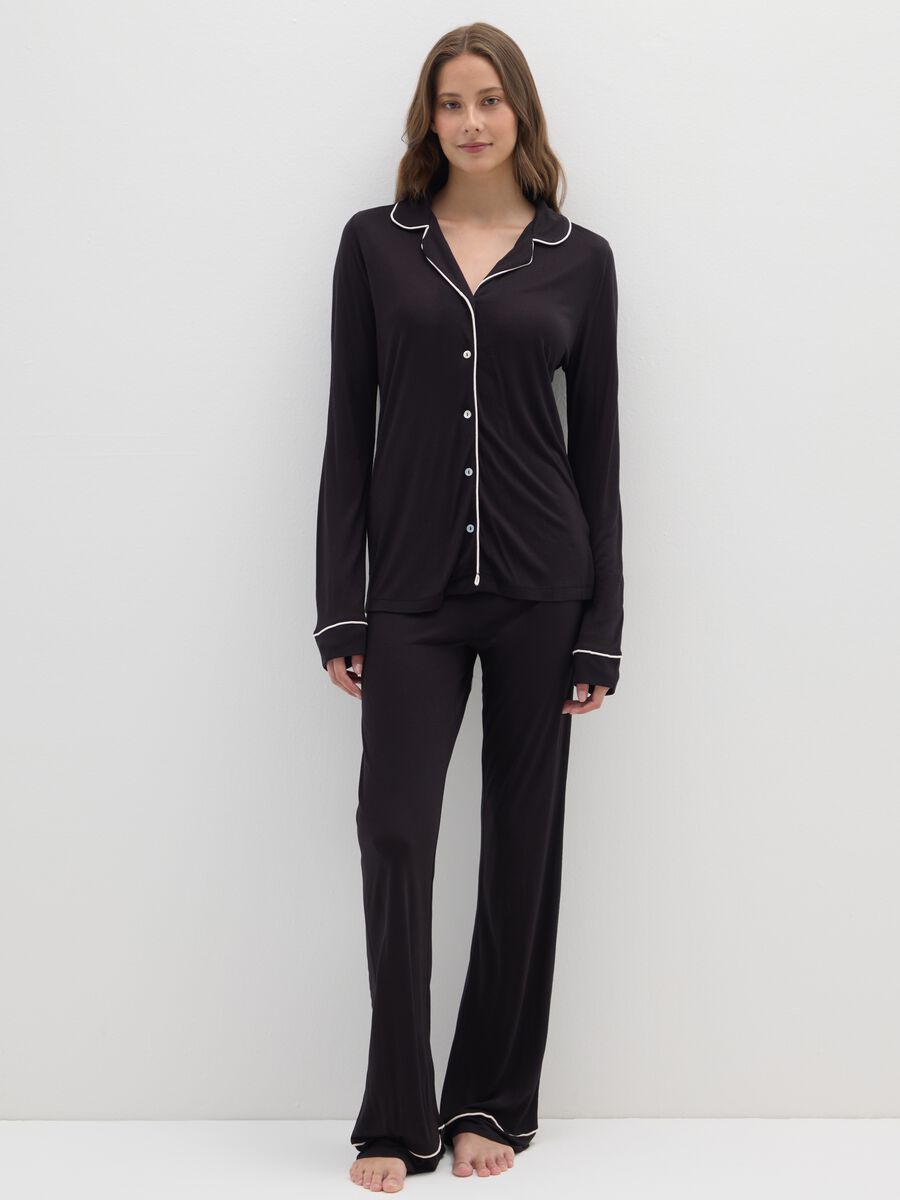 Pigiama nero regular fit_0