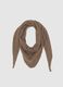 Brown scarf in wool and cashmere blend_0