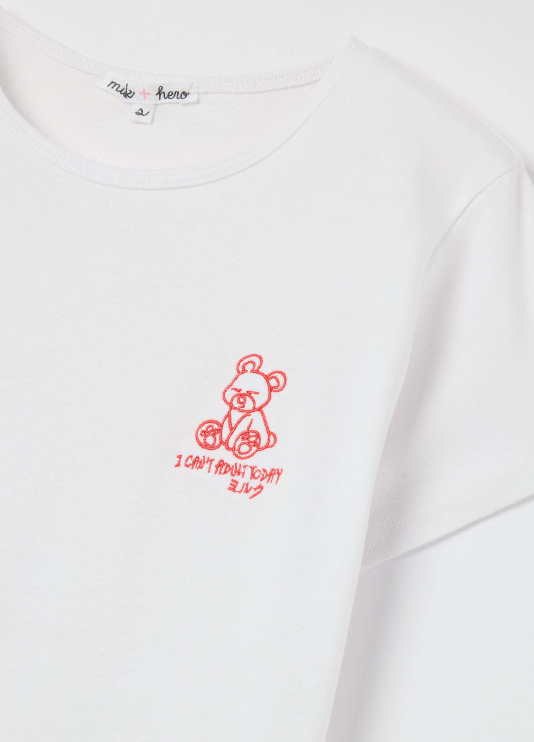 Slim-fit T-shirt in cotton