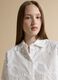 White pure cotton shirt with floral embroidery, regular fit_0