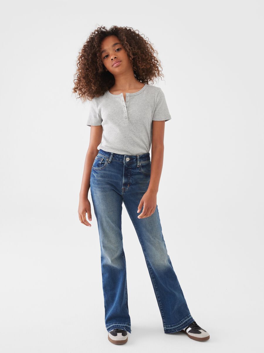 Flare-fit high-rise jeans_0