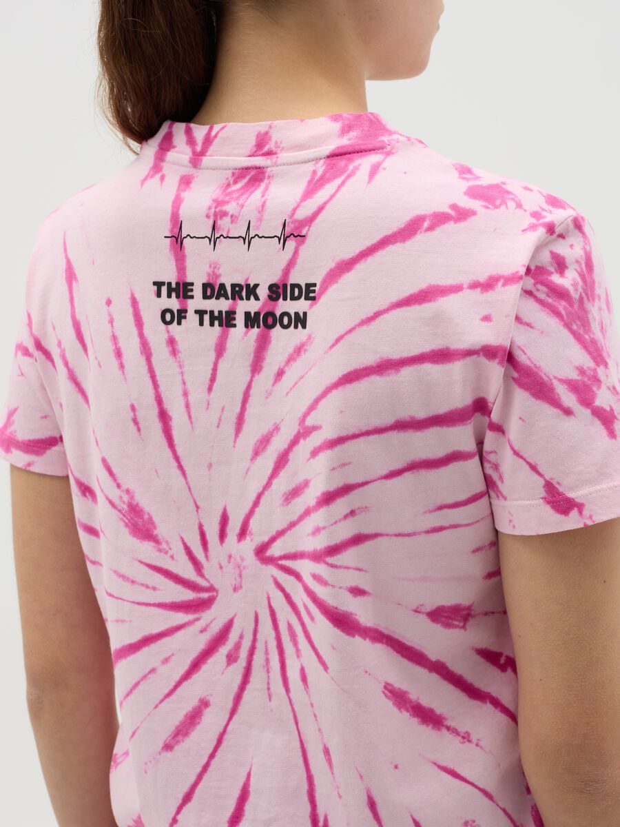 Tie-dye T-shirt with Pink Floyd print_3