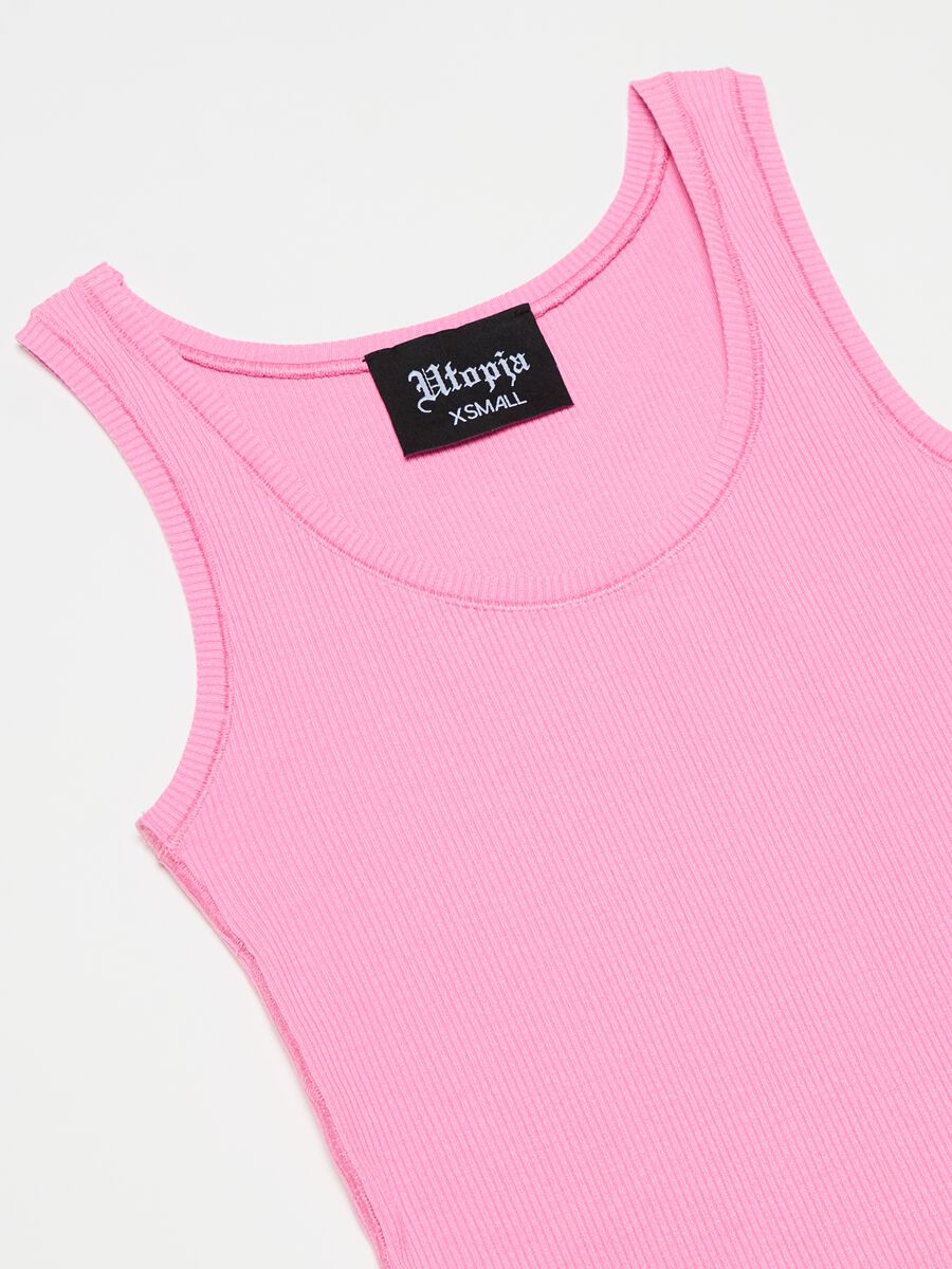 Ribbed Tank Top Pink_6