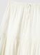 Long white mixed cotton skirt, regular fit with embroidery_5