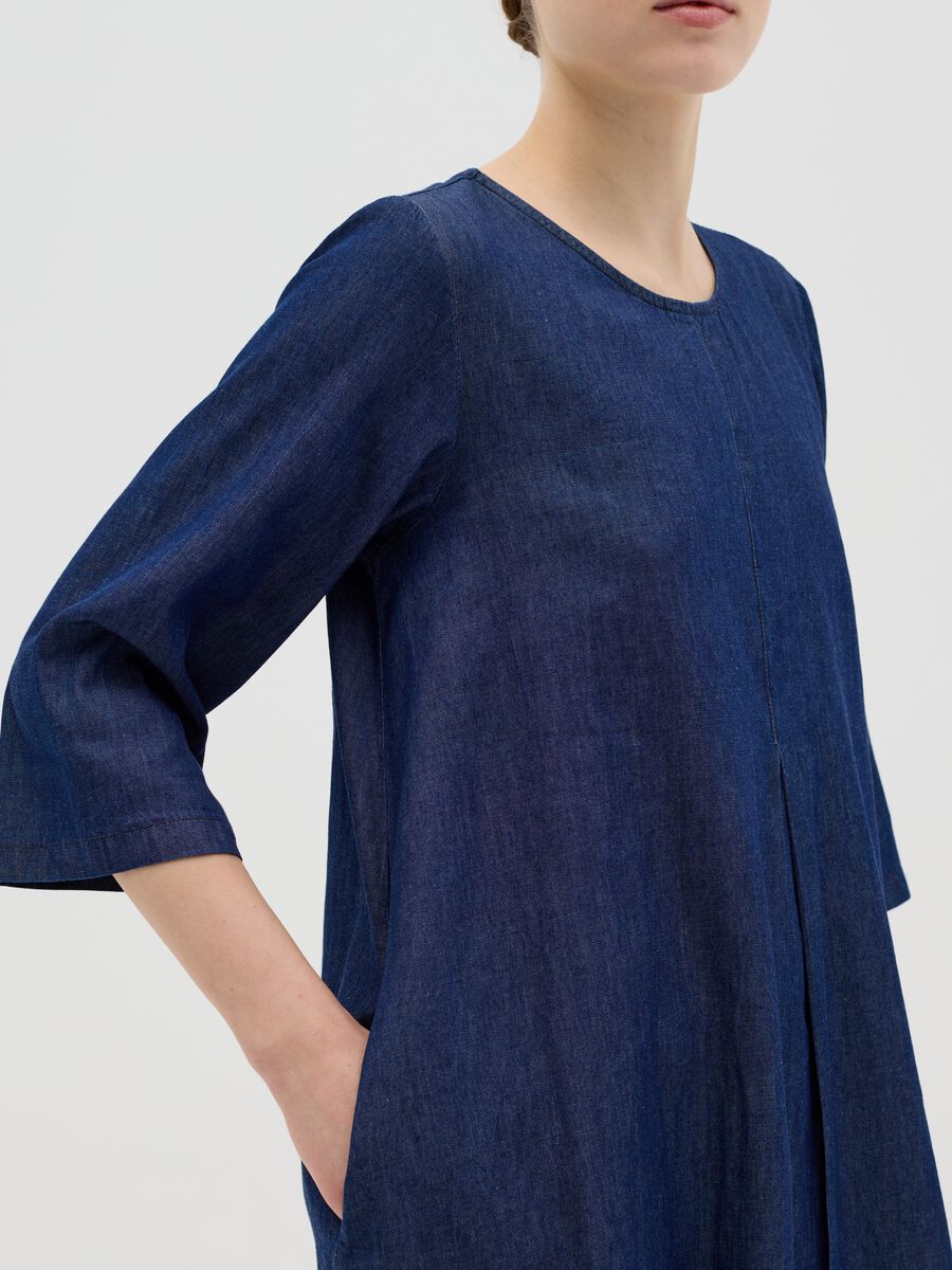Hybrid Pure Cotton Blue Dress_2