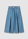 Girls' Pure Cotton Denim Super Wide Leg Jeans_0