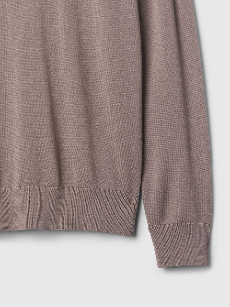Merino wool pullover with high neck_4