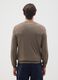 Brown regular fit viscose blend jumper_2