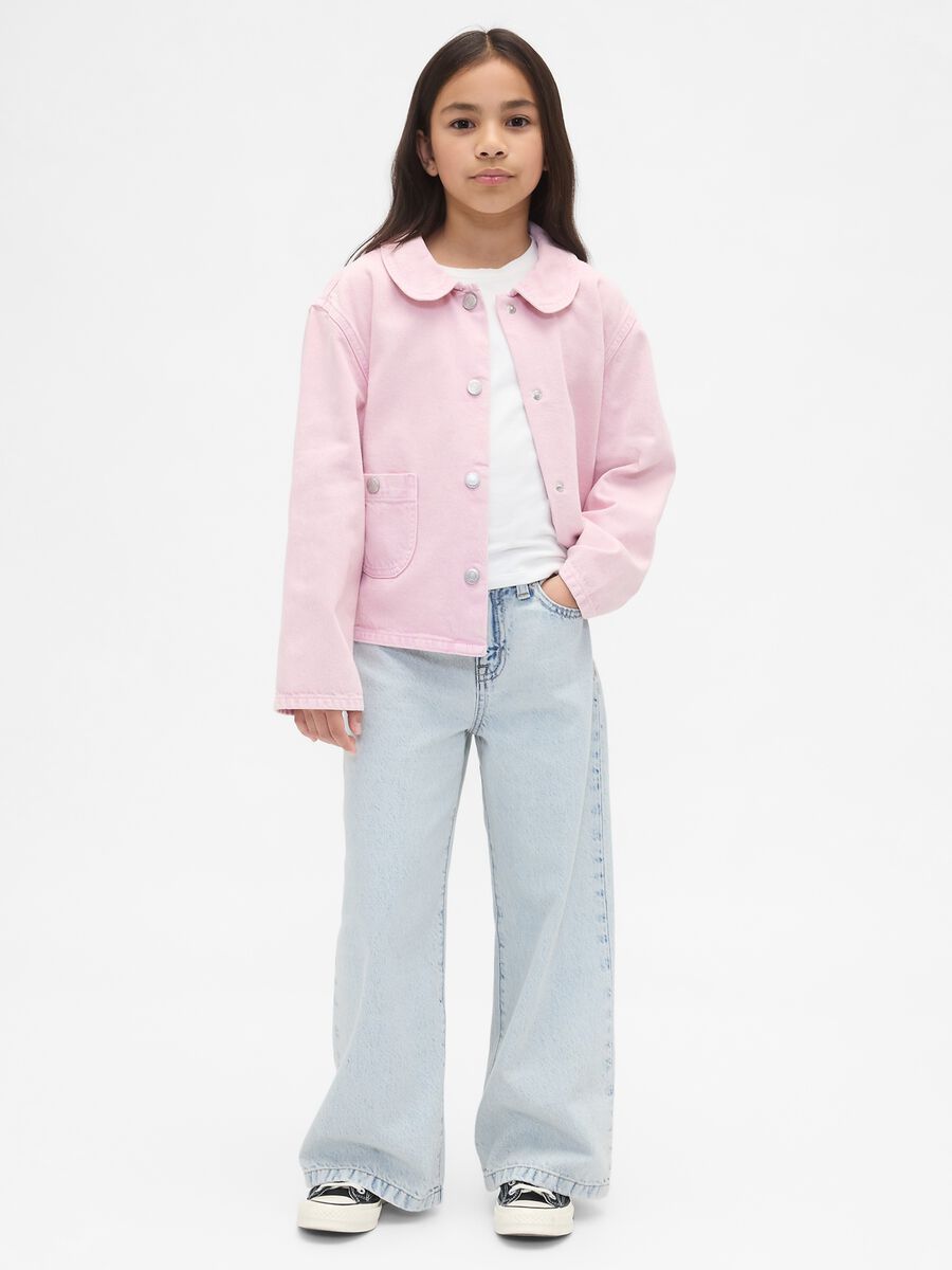 Wide-leg denim trousers_0