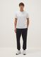 White regular fit pure cotton T-shirt_0
