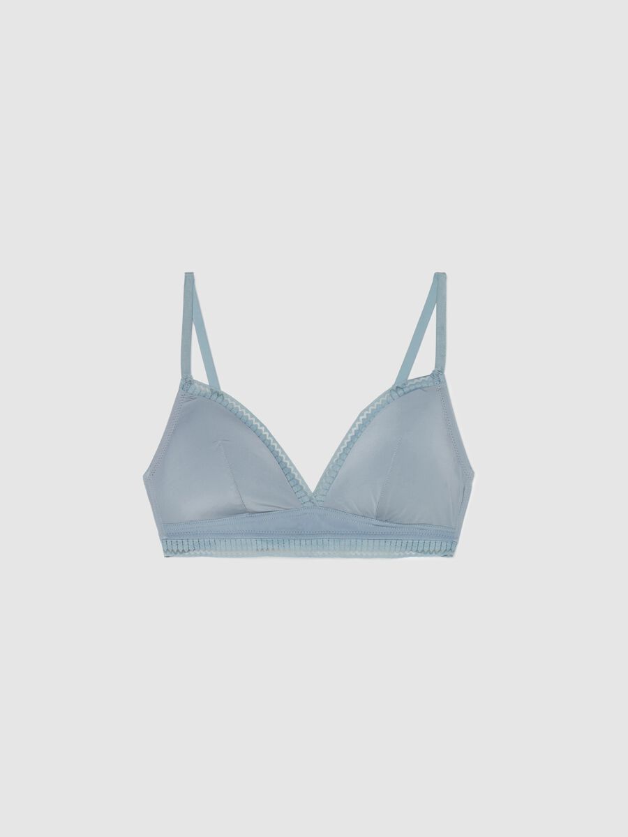Semi-padded triangle bra with geometric motif_4