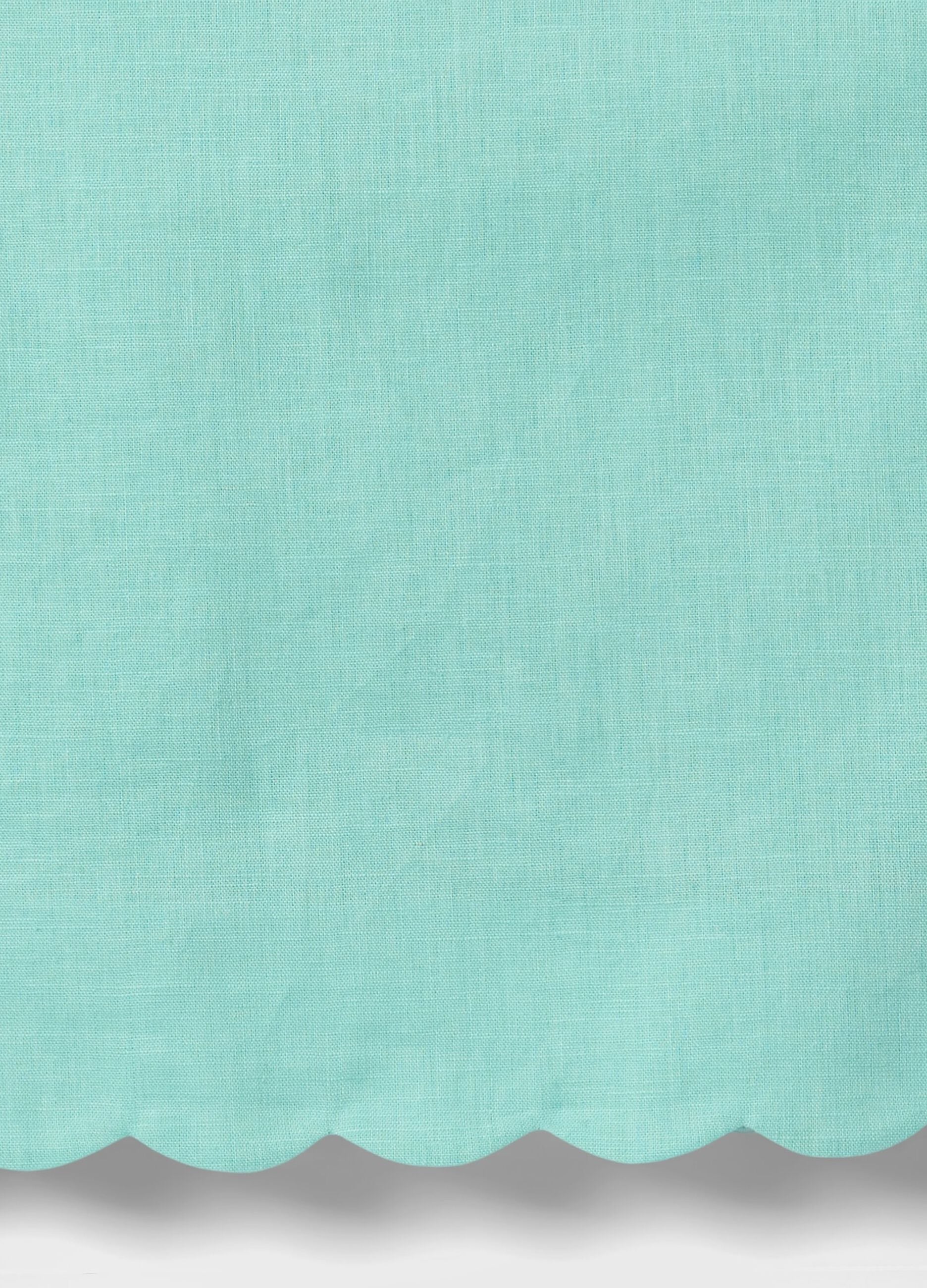 Sea green top with wave trim