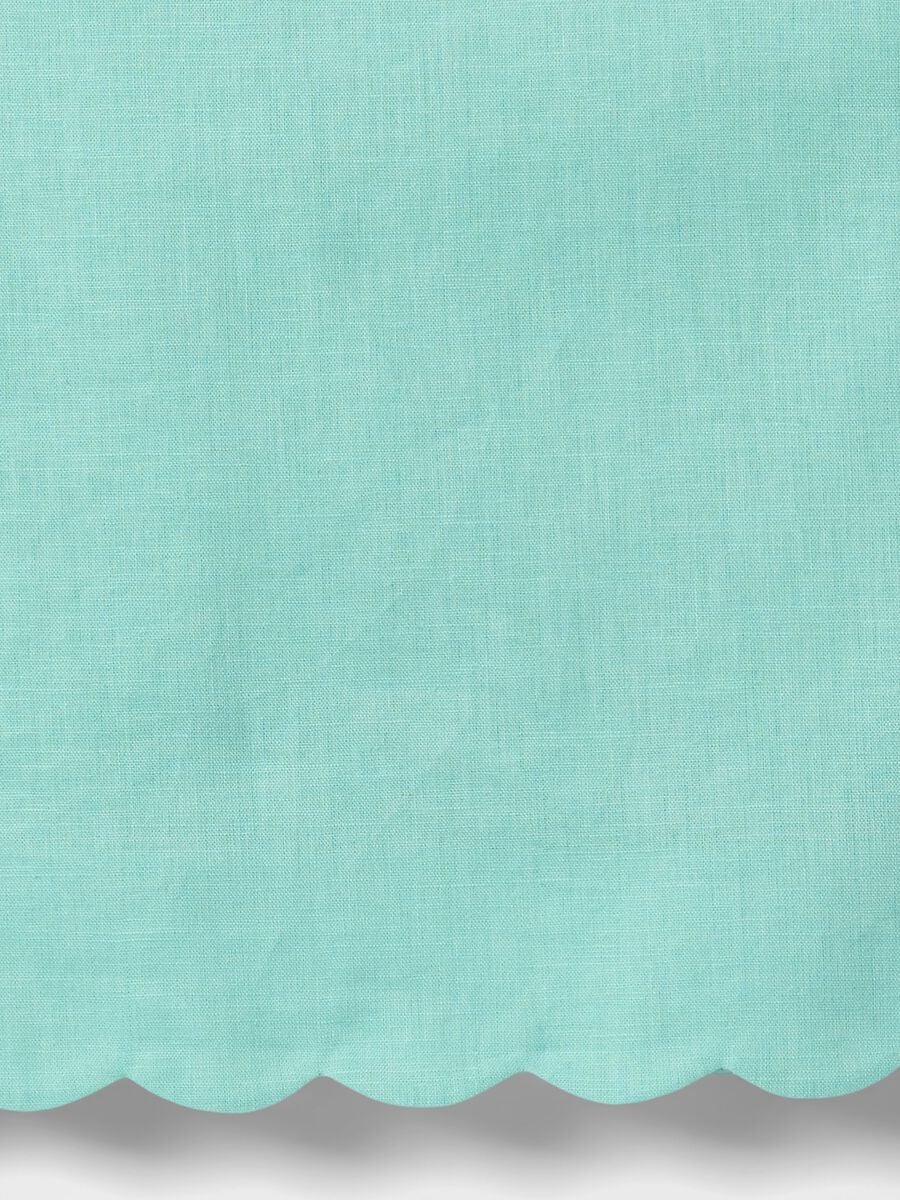 Sea green top with wave trim_4