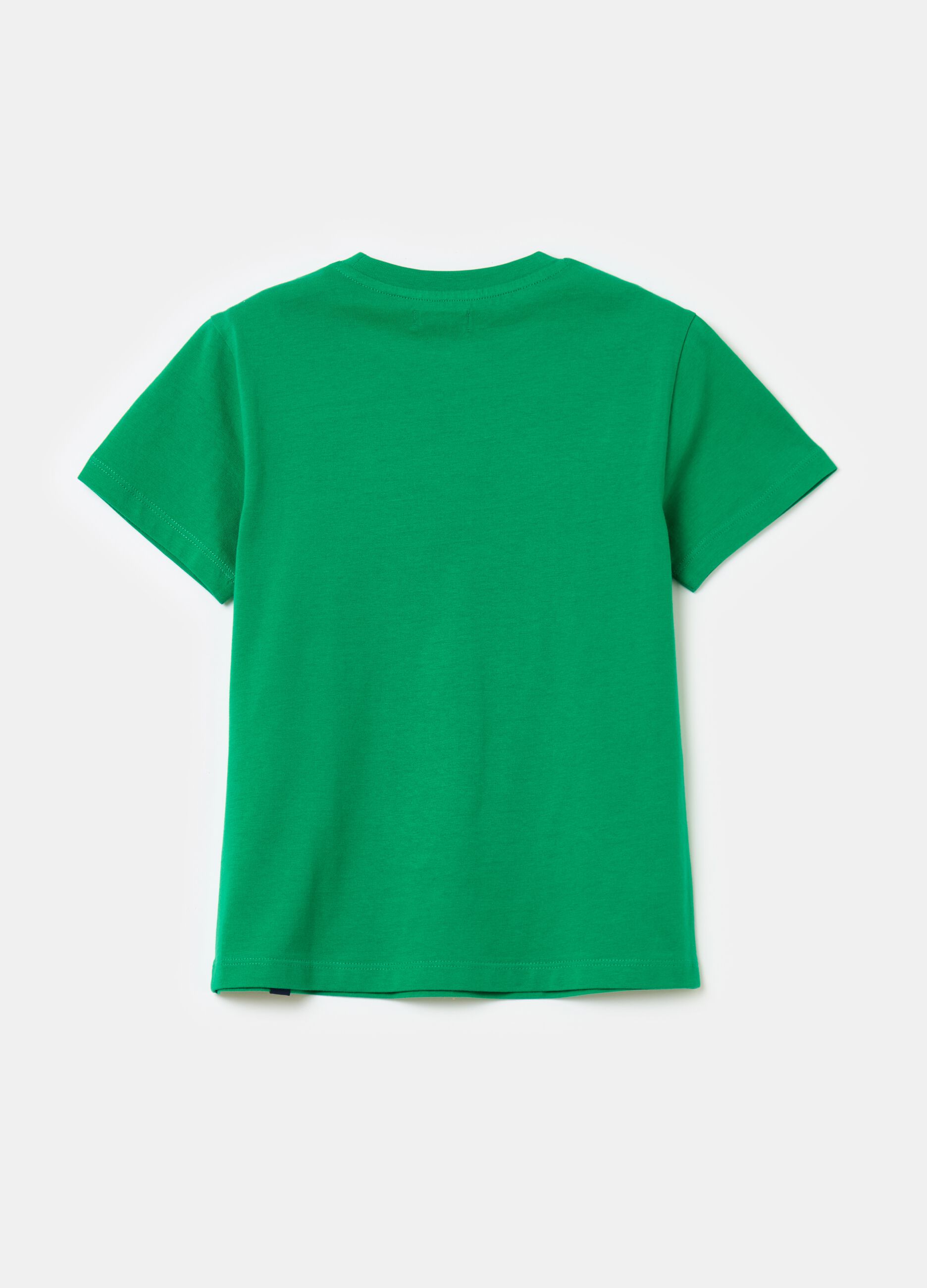 Cotton T-shirt with round neck