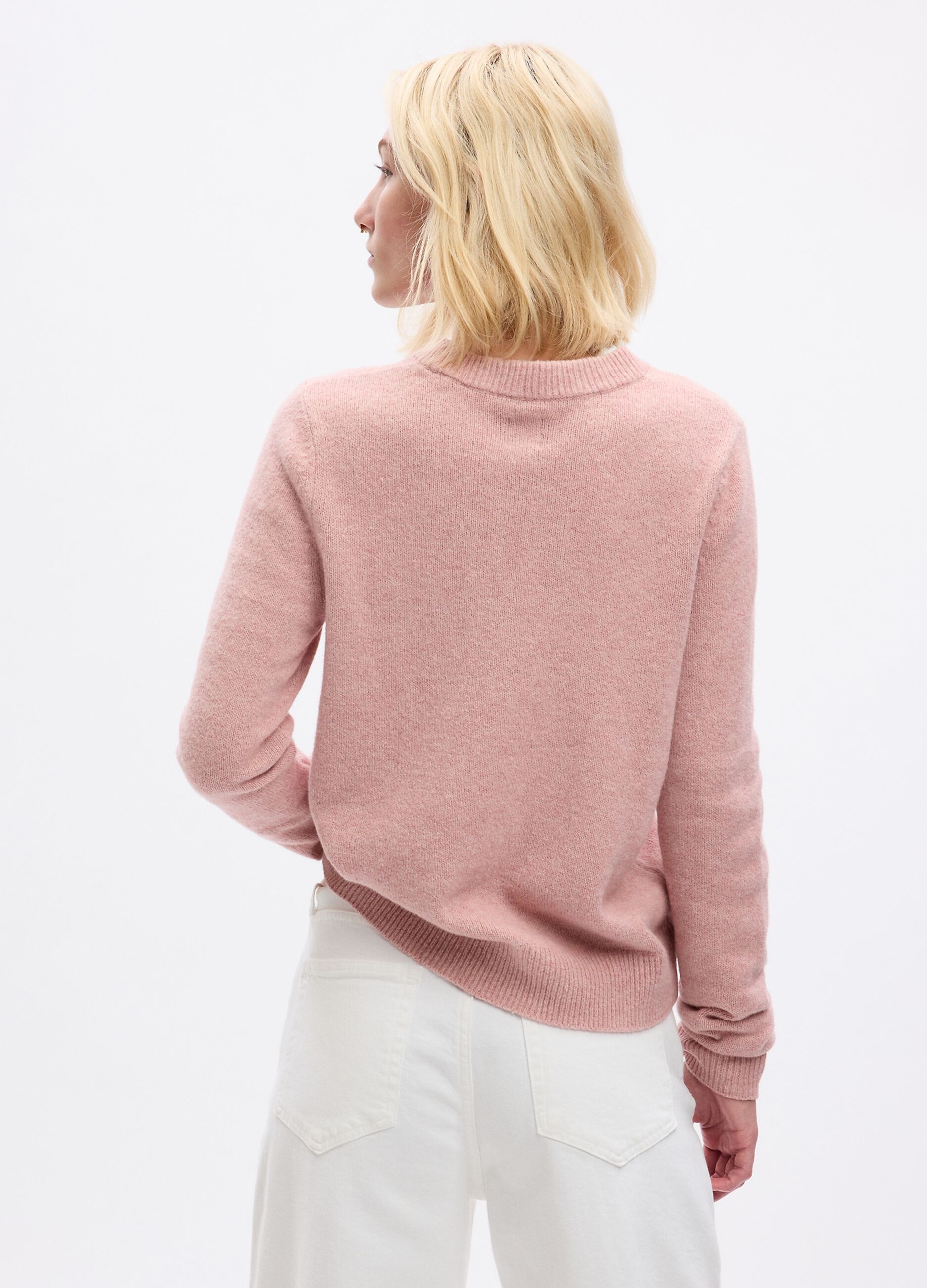 Pullover con scollo rotondo