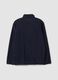Felpa blu in pile con colletto regular fit_2