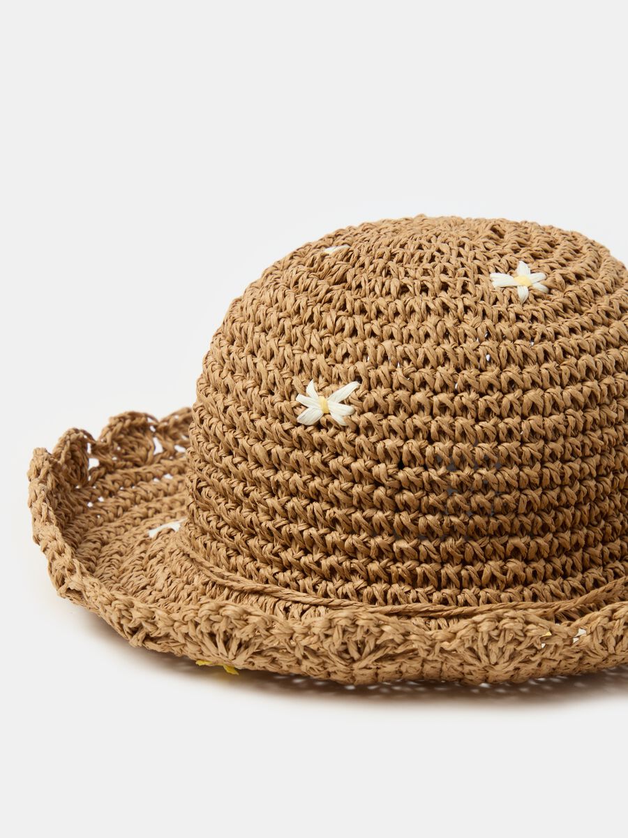 Straw hat with flowers_2