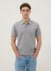 Grey pure cotton short-sleeve polo shirt, regular fit_0