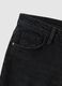 Black stretch cotton bootcut jeans_5